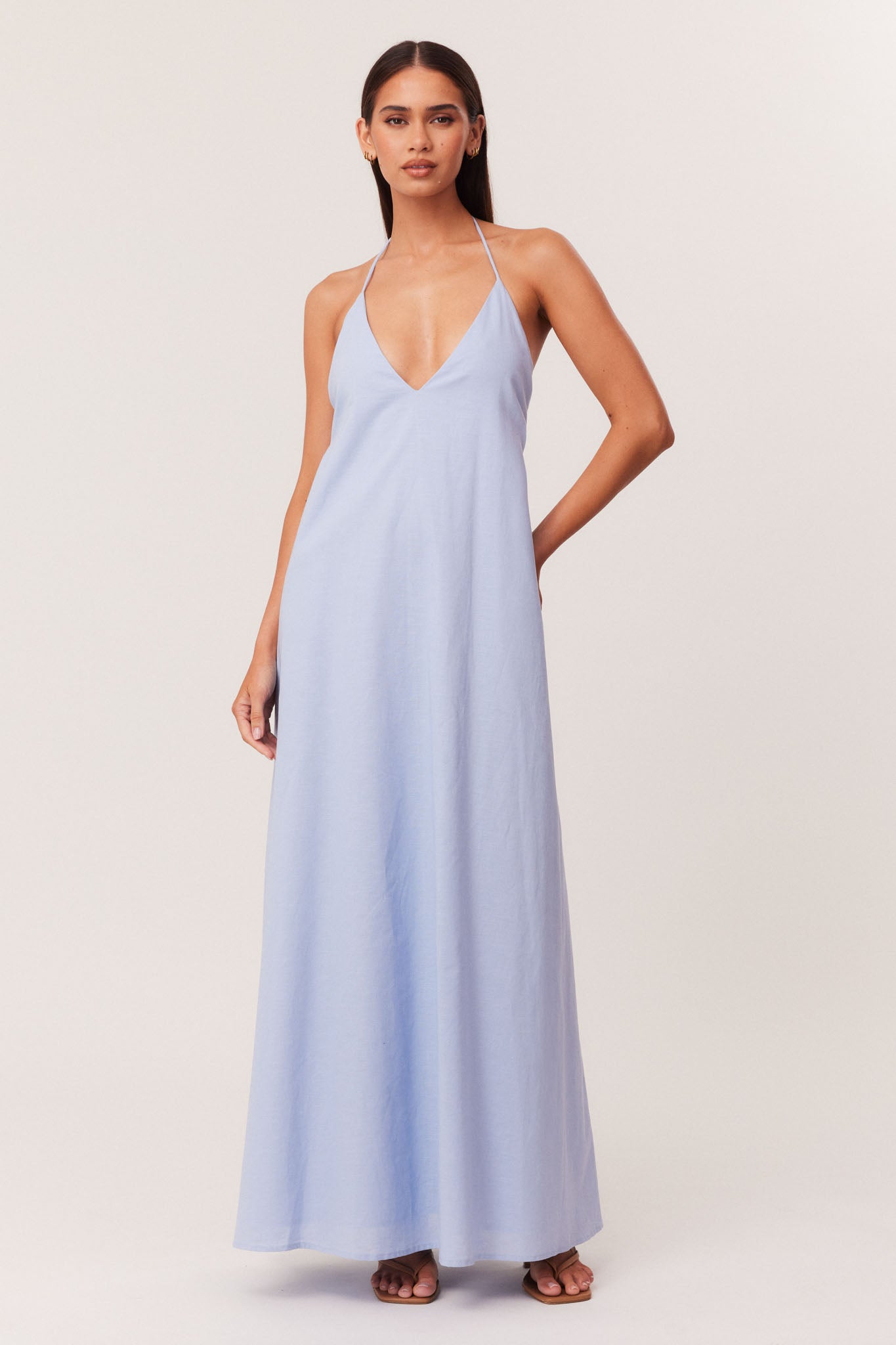 STACY MAXI DRESS AURA BLUE / 2XS