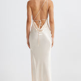 JOHANNA COWL NECK MAXI DRESS