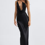 JOHANNA COWL NECK MAXI DRESS