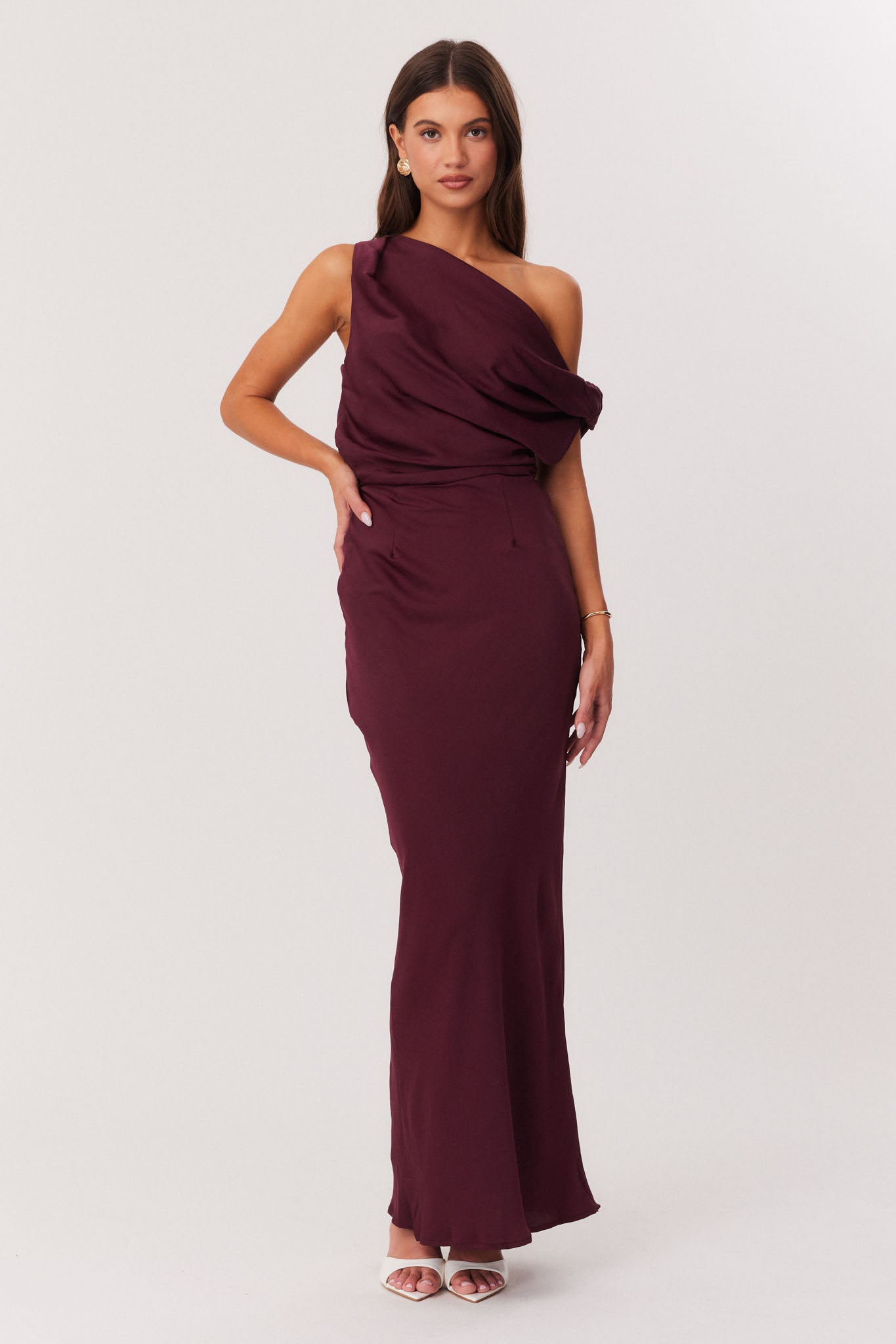 burgundy quinceanera dress CALISSA MAXI DRESS – SNDYS US