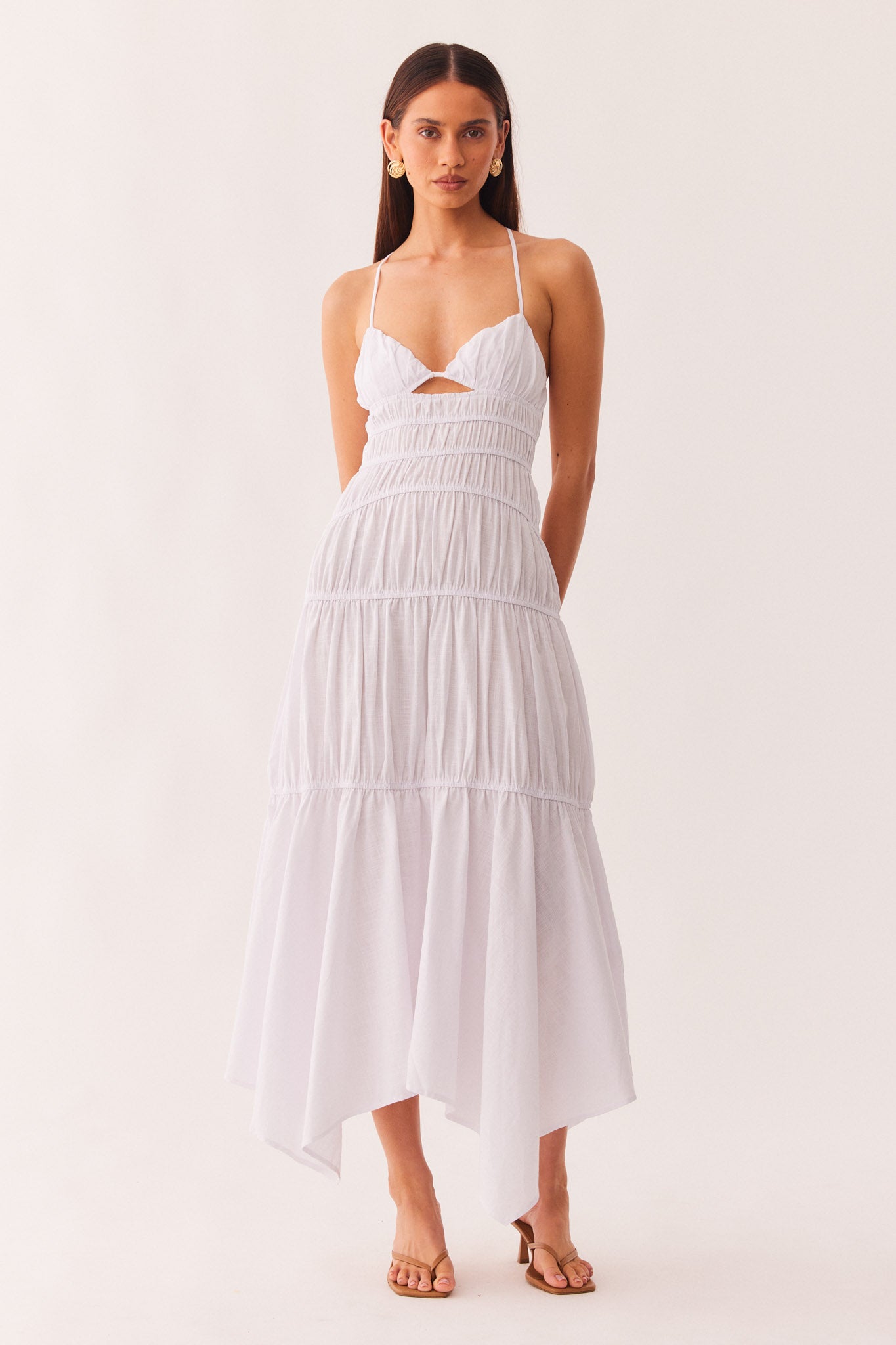 SNDYS Tahlia Dress in White - size S SNDYS Tahlia Dress in White - size S