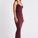 ASH TANK DRESS CABERNET 2