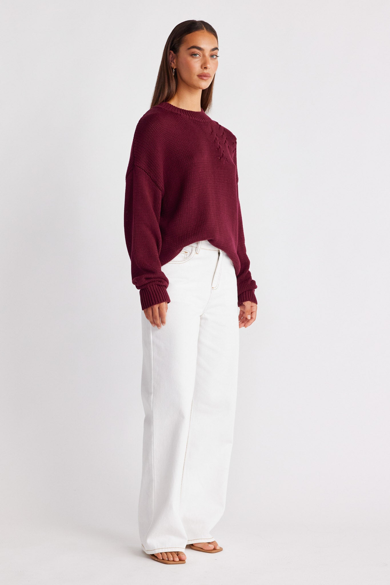 ELM CREW KNIT CABERNET 3
