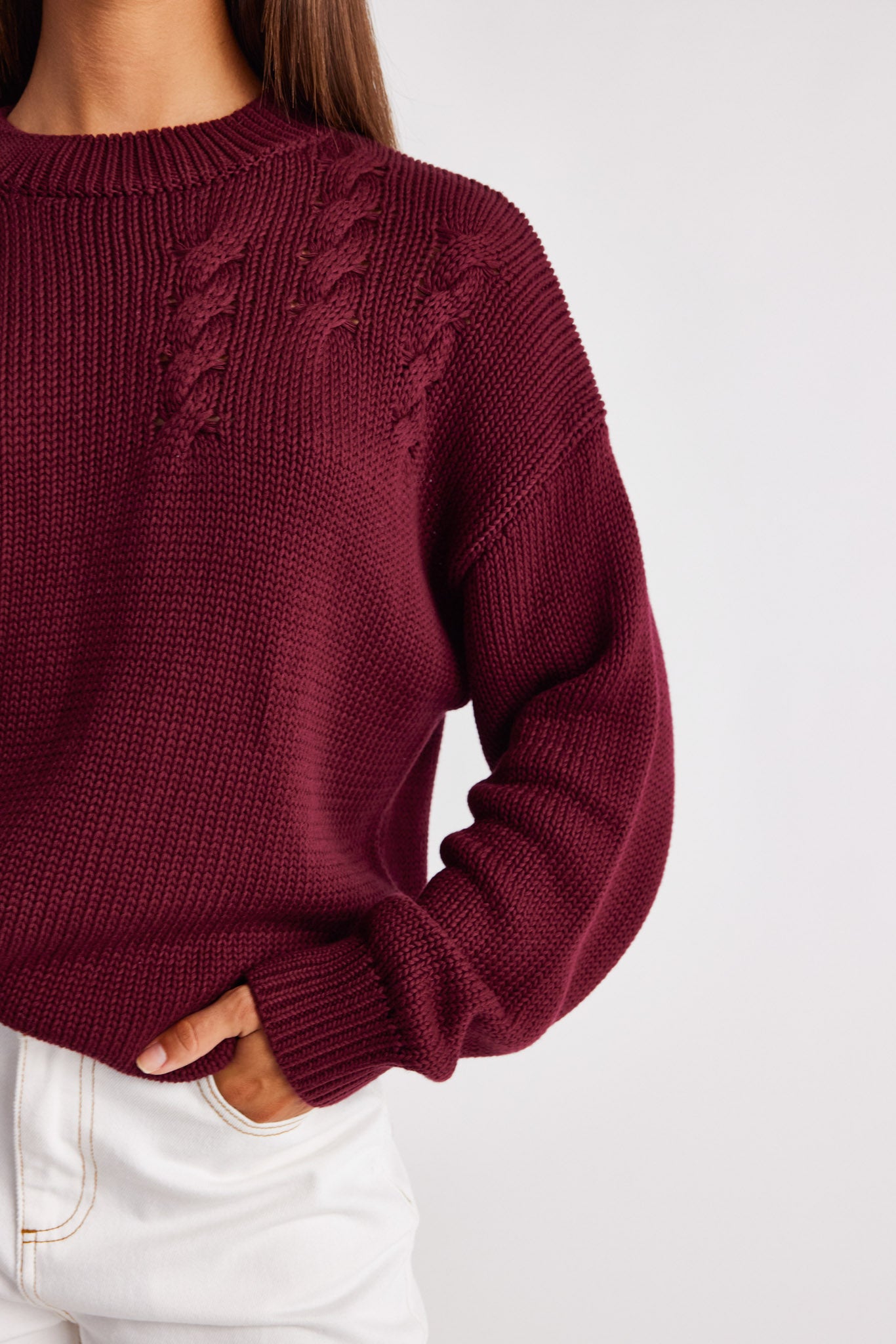 ELM CREW KNIT CABERNET 5