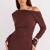 REYNA MAXI DRESS CHOCOLATE 6