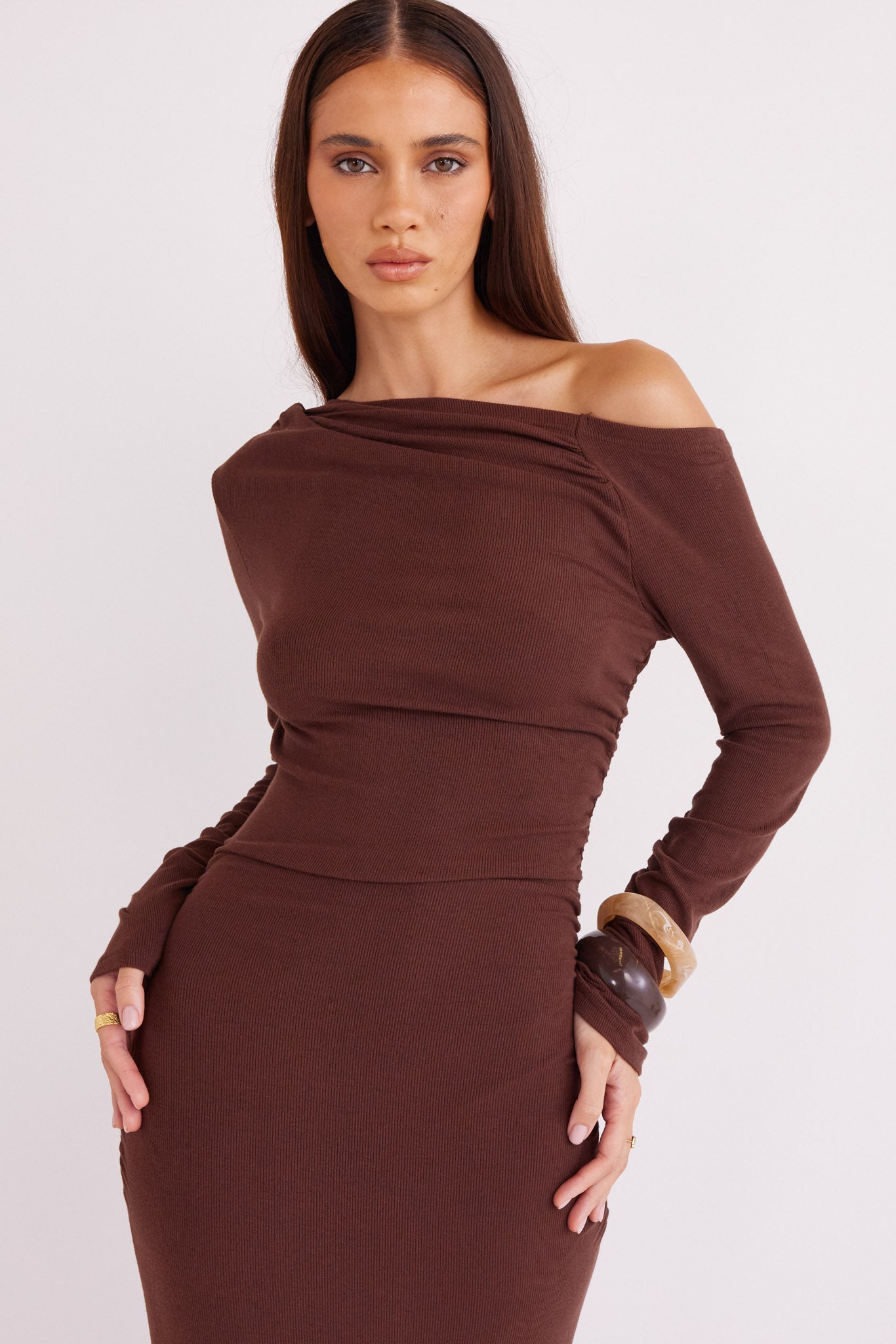 REYNA MAXI DRESS CHOCOLATE 6
