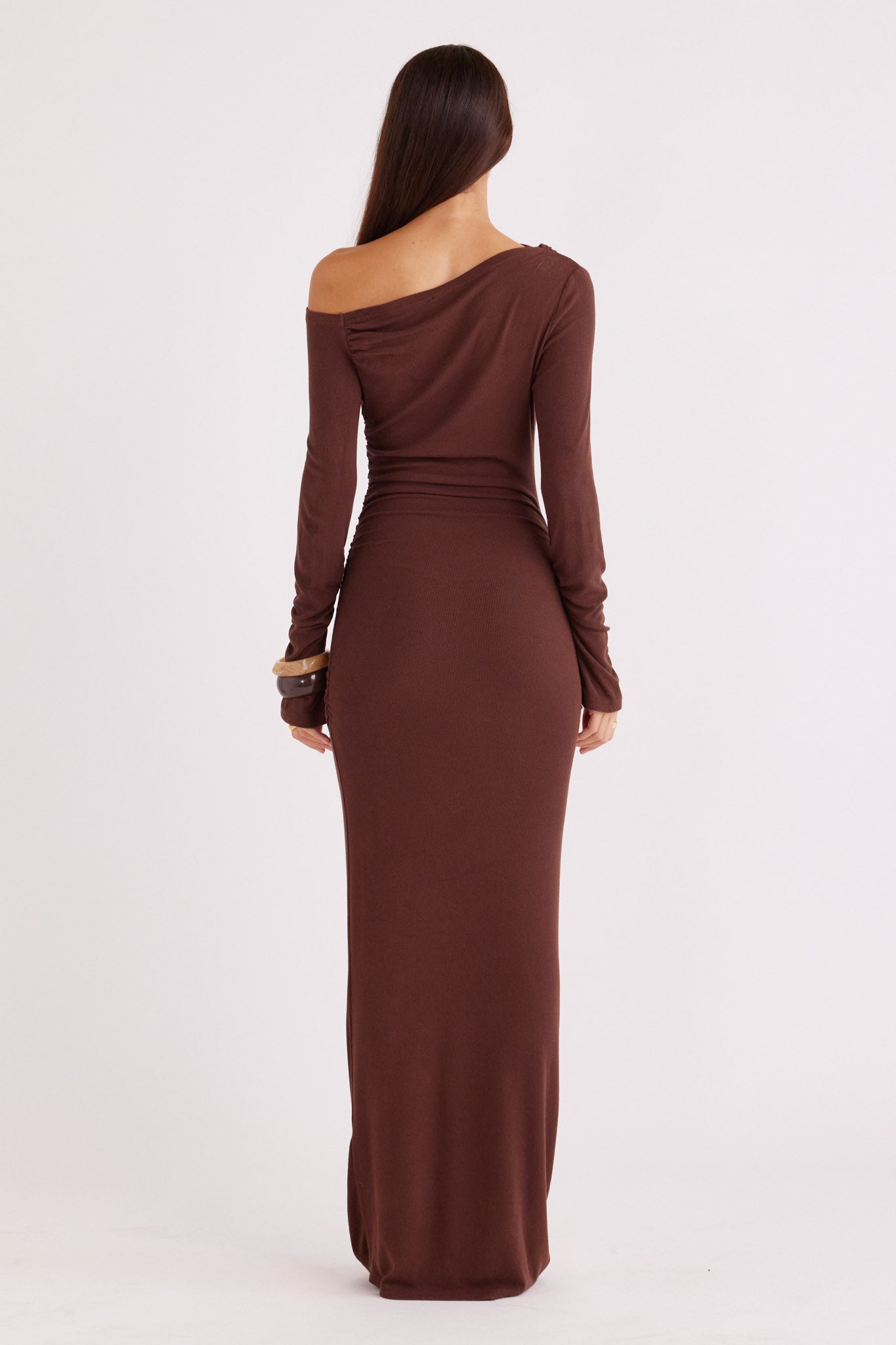 REYNA MAXI DRESS CHOCOLATE 7