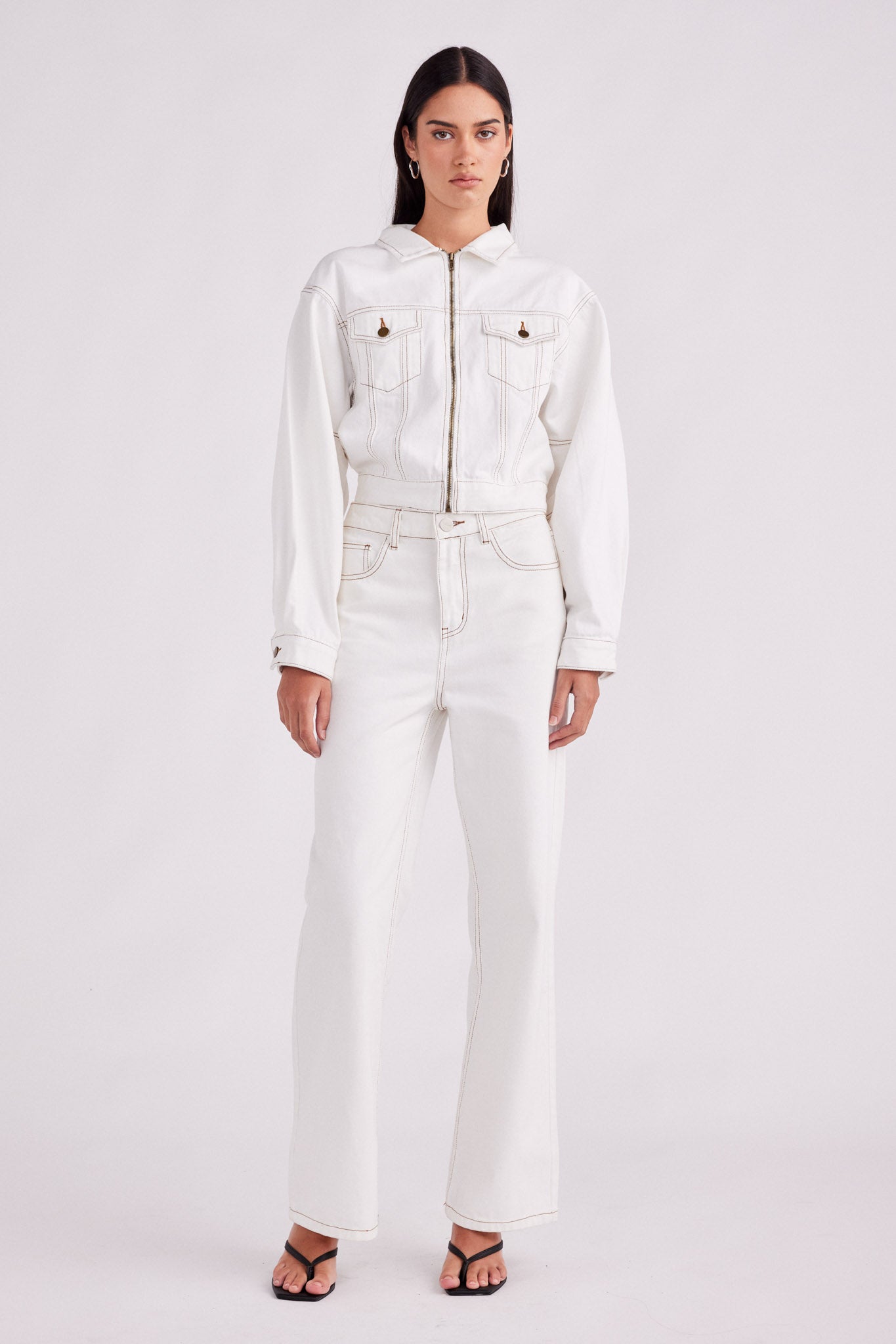 RUNE DENIM SET WHITE 1