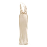 JOHANNA COWL NECK MAXI DRESS