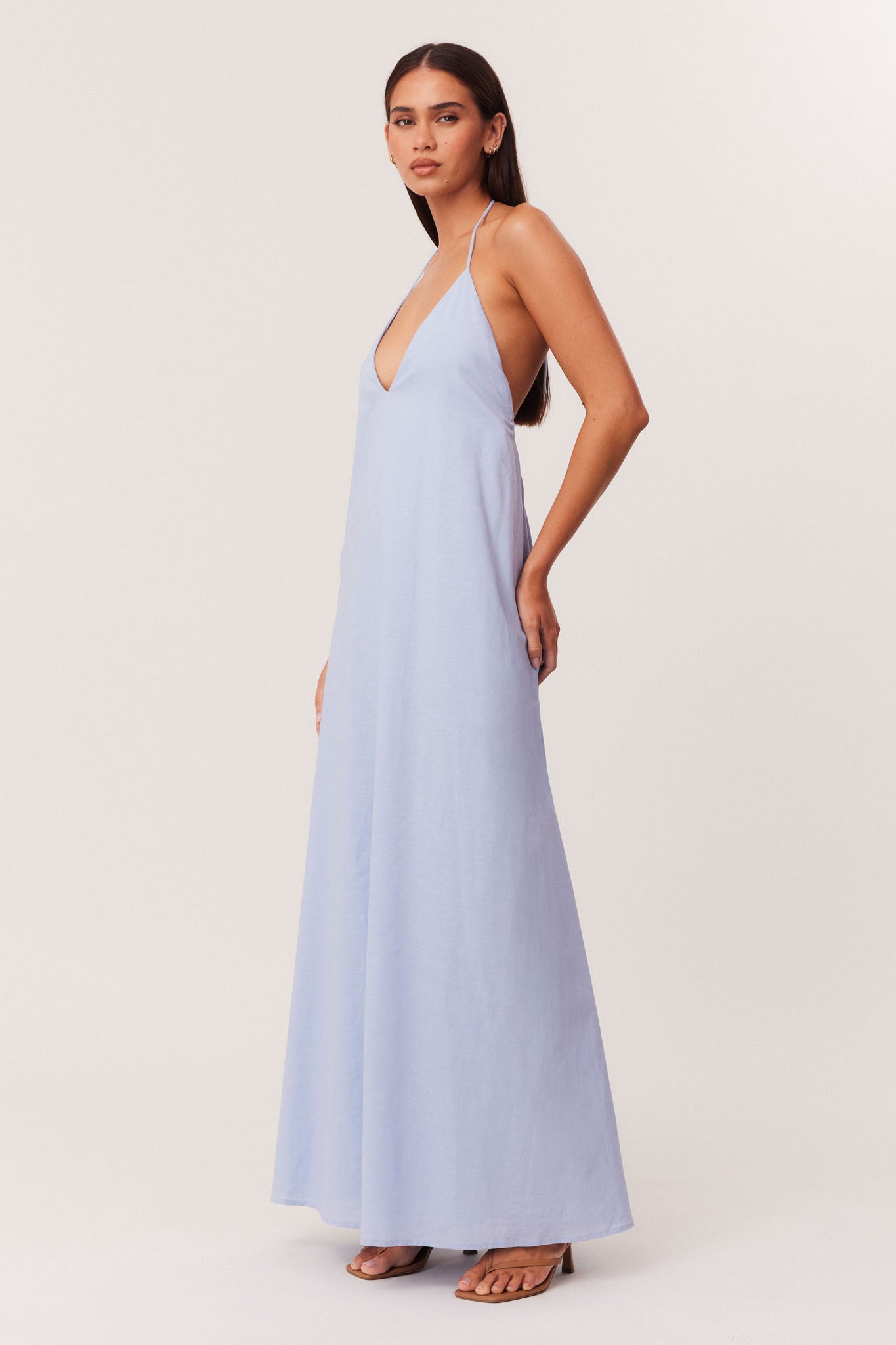 stacey sequin maxi dress 4th & Reckless Stacey Sequined Halter Dress