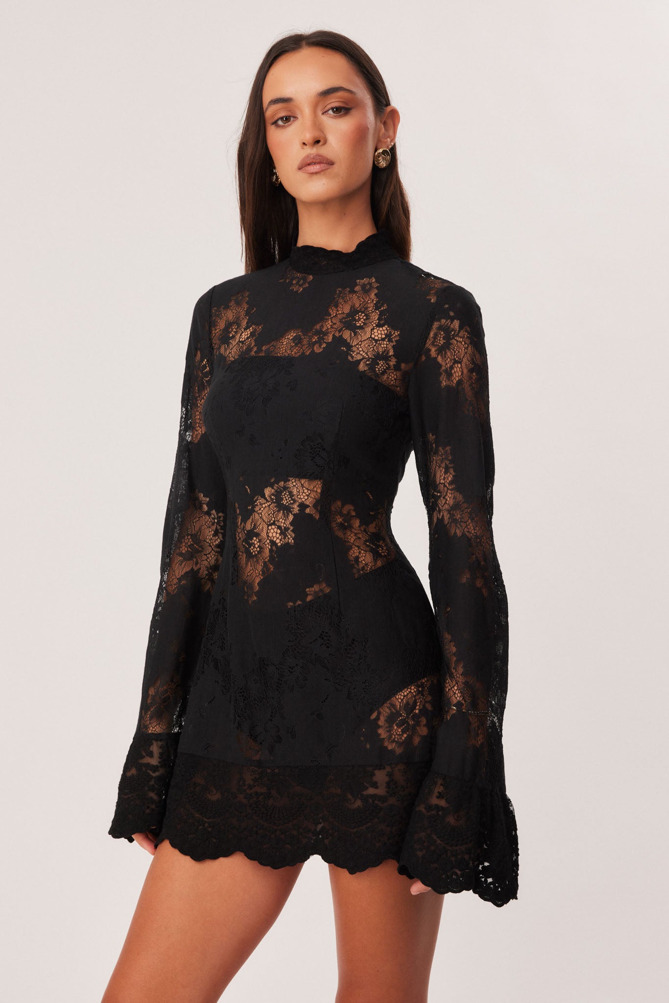ASTRA LACE MINI DRESS – SNDYS US
