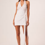TAHITI WRAP MINI DRESS