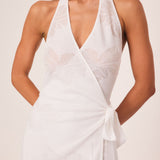 TAHITI WRAP MINI DRESS