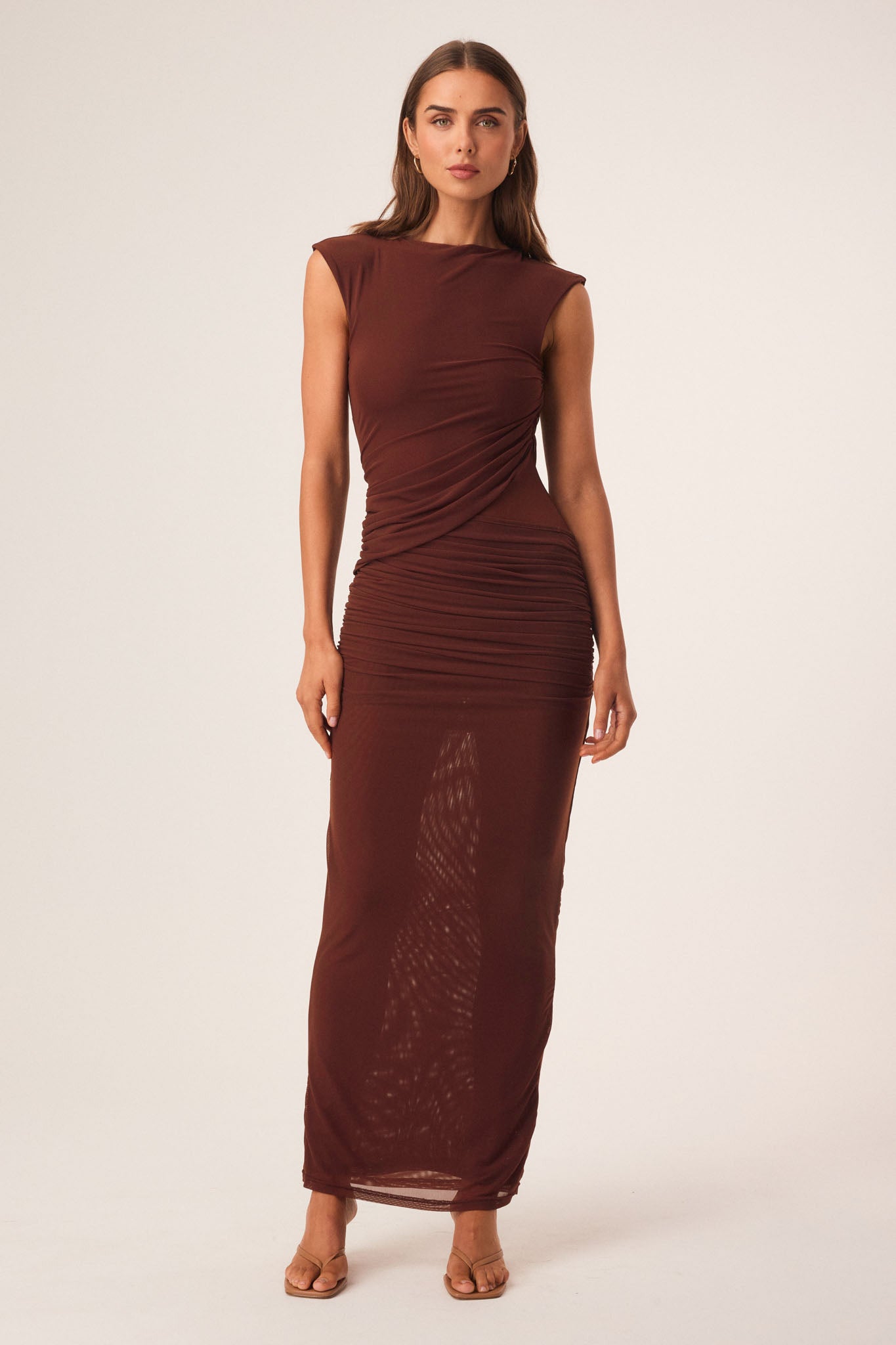 LORELAI MAXI DRESS MOCHA / 4XL LORELAI MAXI DRESS MOCHA / 4XL