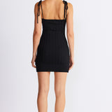 BAHA TIE SHOULDER MINI DRESS