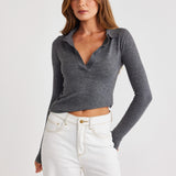 VEDA LONG SLEEVE TOP