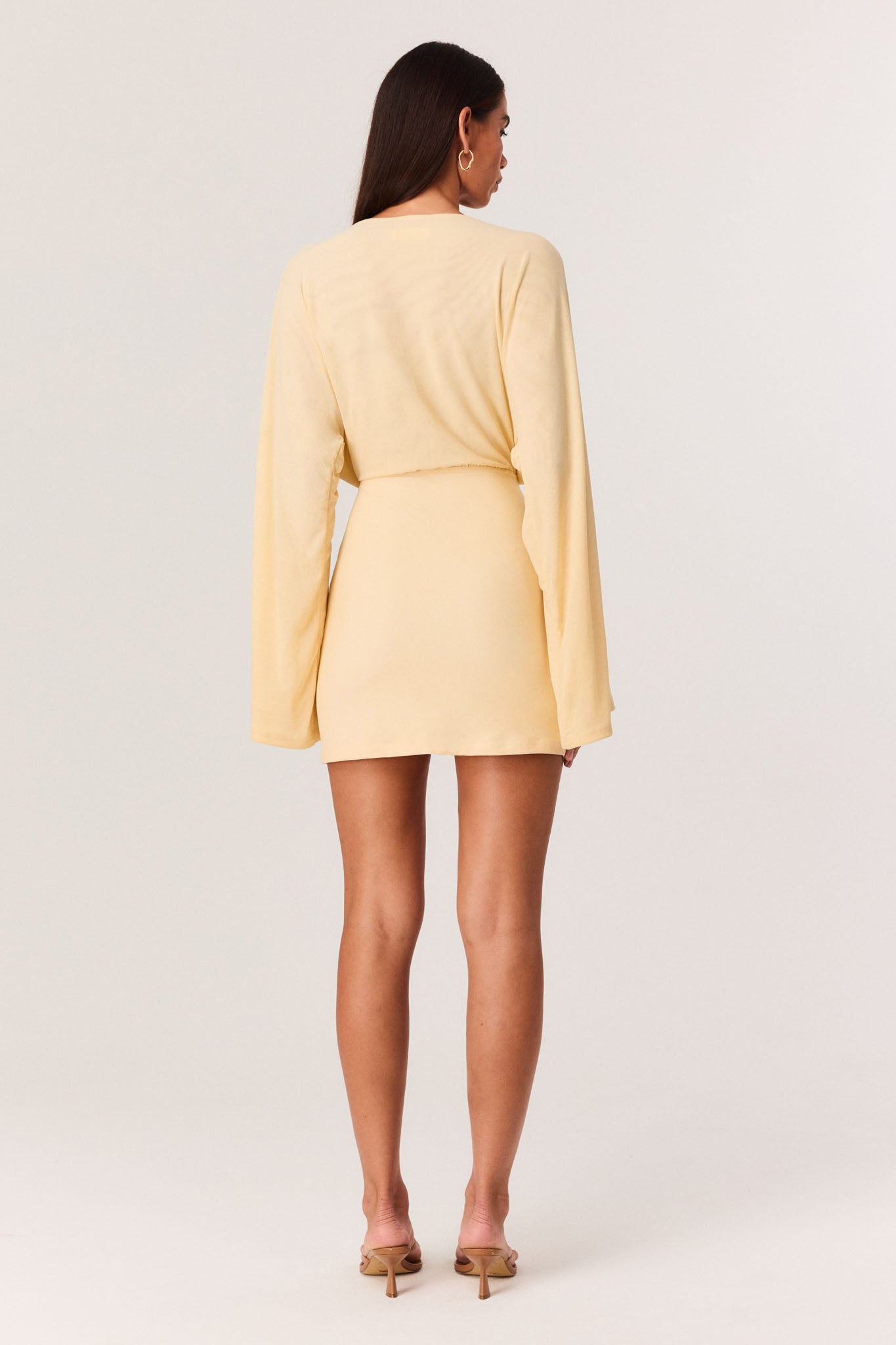 button down mini dress in yellow sndys button down mini dress in yellow sndys Sonni Baby Yellow Mini Dress