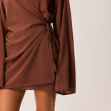 BREE WRAP MINI DRESS