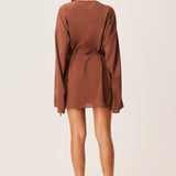 BREE WRAP MINI DRESS