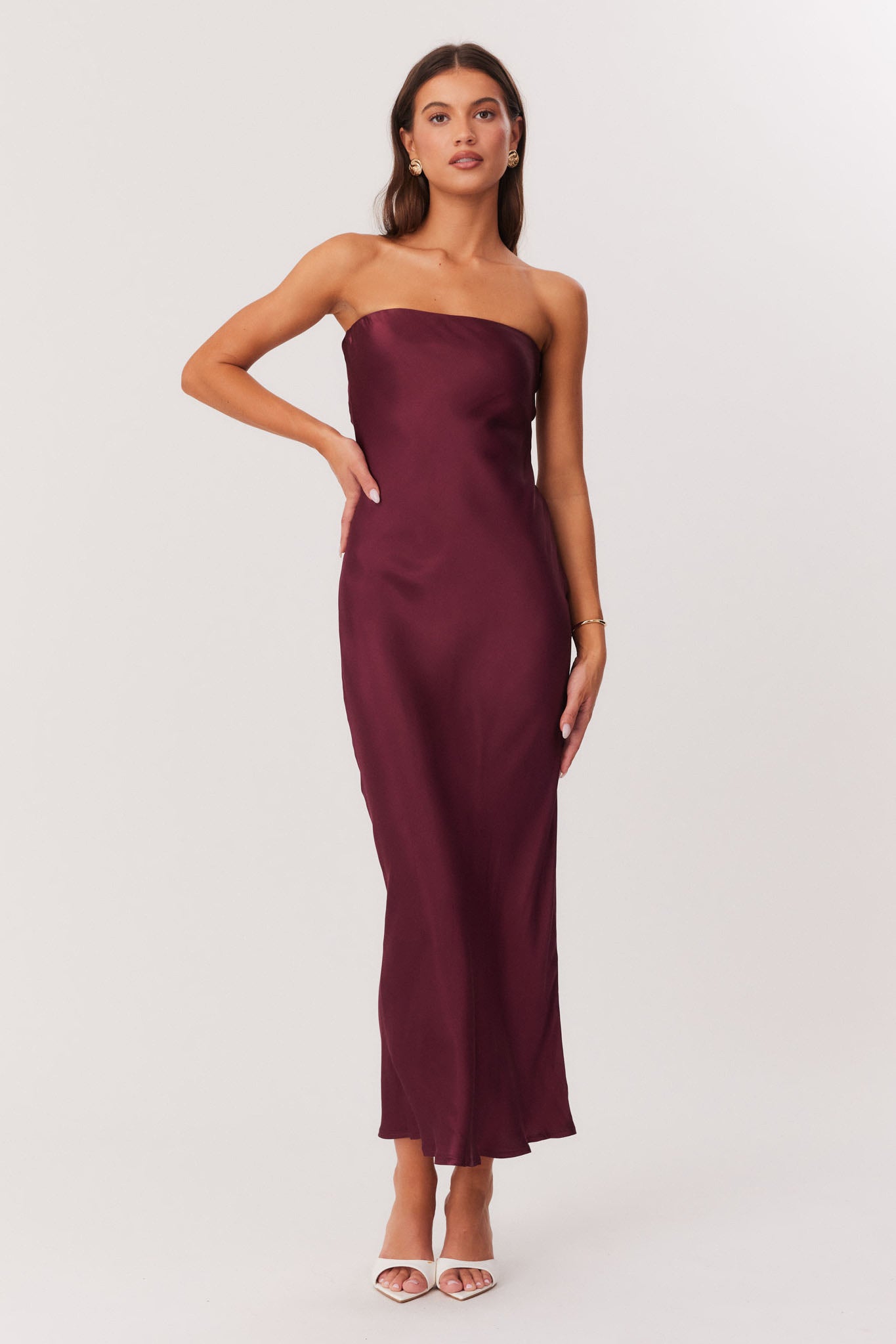 ANGEL STRAPLESS DRESS WINE / M ANGEL STRAPLESS DRESS WINE / M