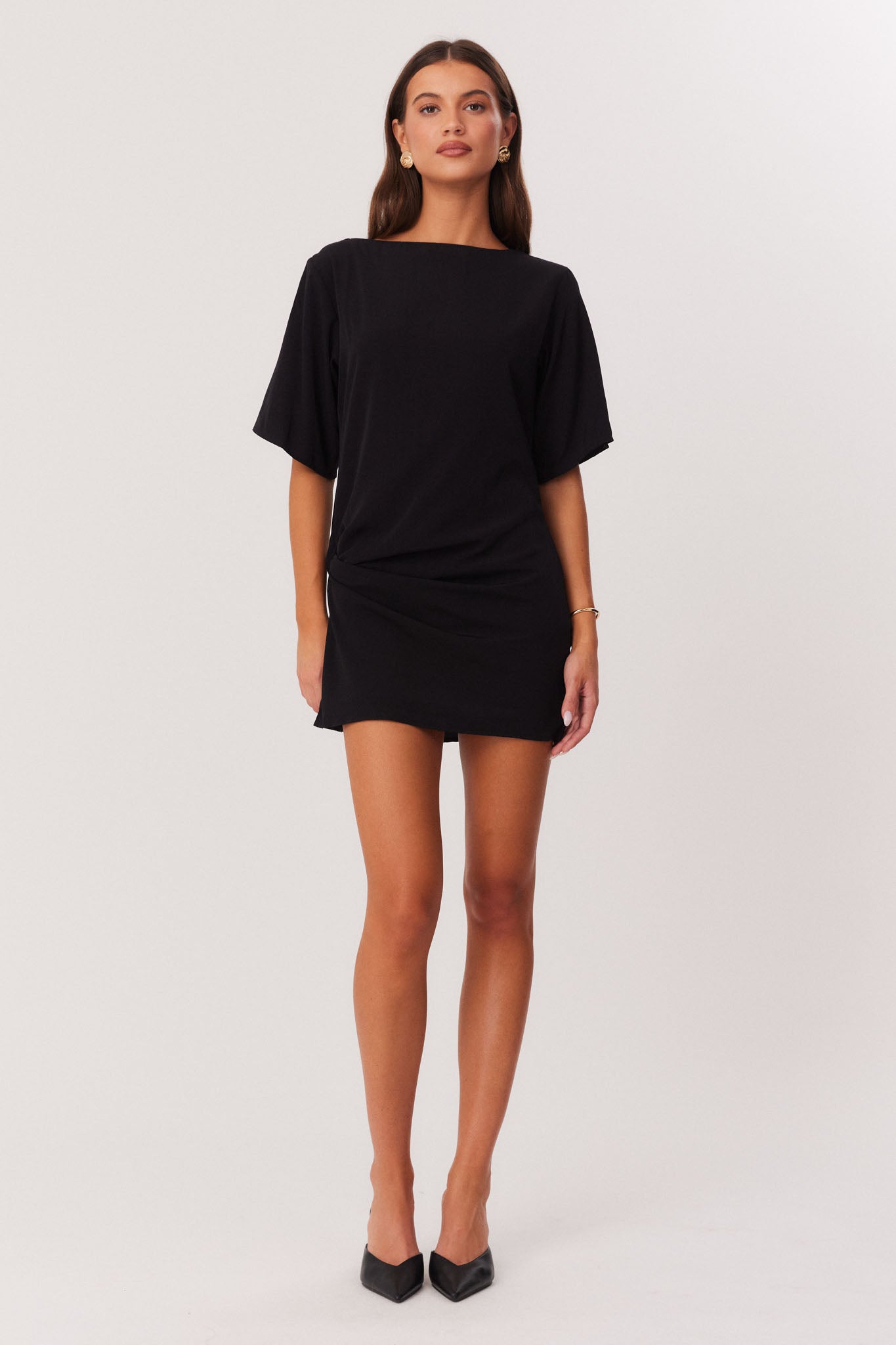 anse mini dress black AIRE / L Back-In-Stock-Two-Hundred 81.9CM Laura (Model 1) Stunning @barinovael in 'Poppy' Color:Yeiiow
