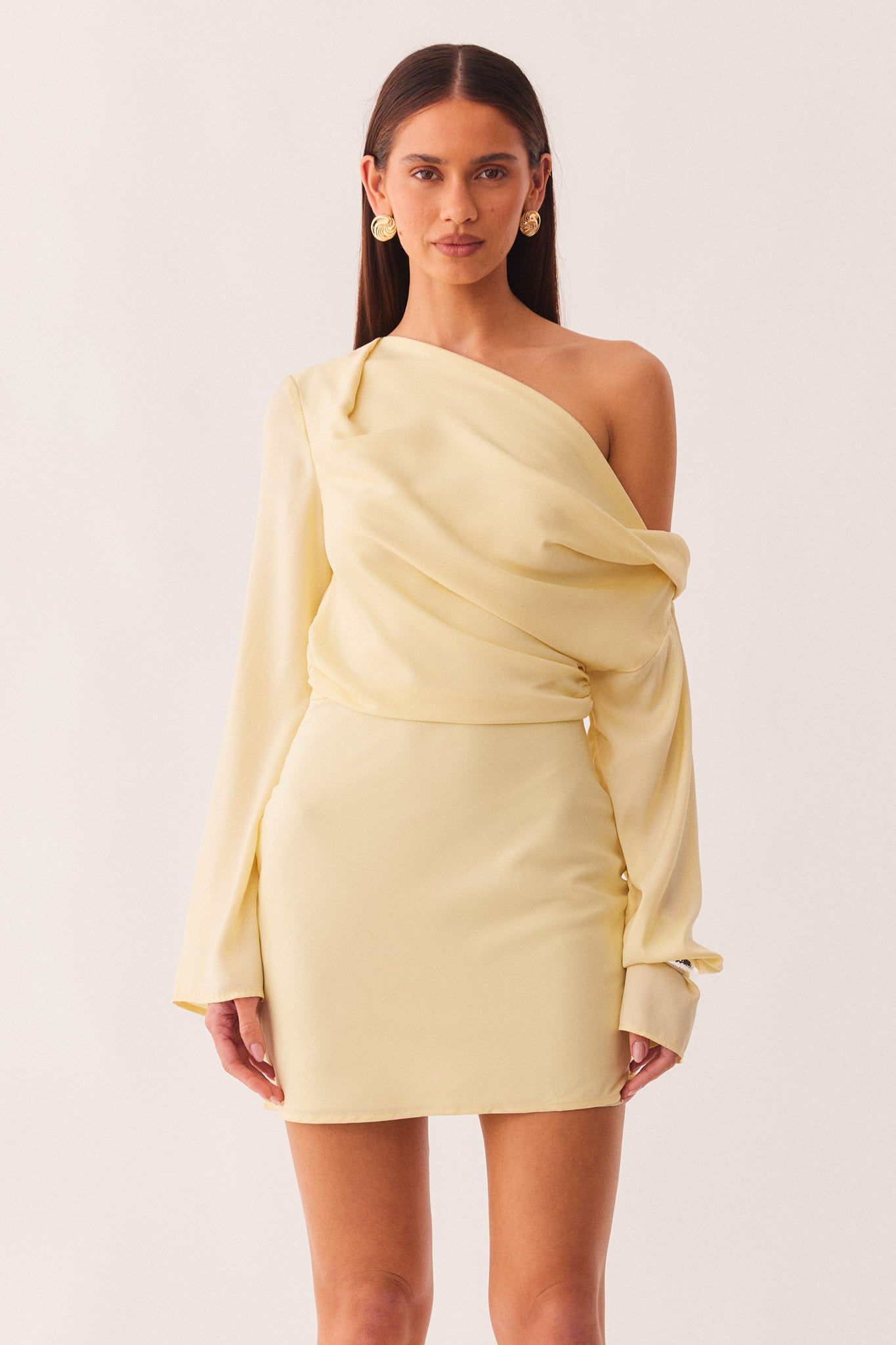 CALISSA LONG SLEEVE MINI DRESS SNDYS US CALISSA LONG SLEEVE MINI DRESS SNDYS US