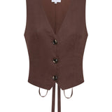 ALLEGRA LINEN VEST