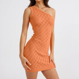 CLAIRE ONE SHOULDER MINI DRESS