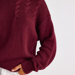 ELM CREW KNIT CABERNET 5