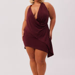 ISA-DRAPE-MINI-DRESS-CABERNET-1