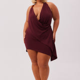 ISA-DRAPE-MINI-DRESS-CABERNET-1