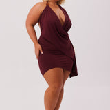 ISA-DRAPE-MINI-DRESS-CABERNET-3
