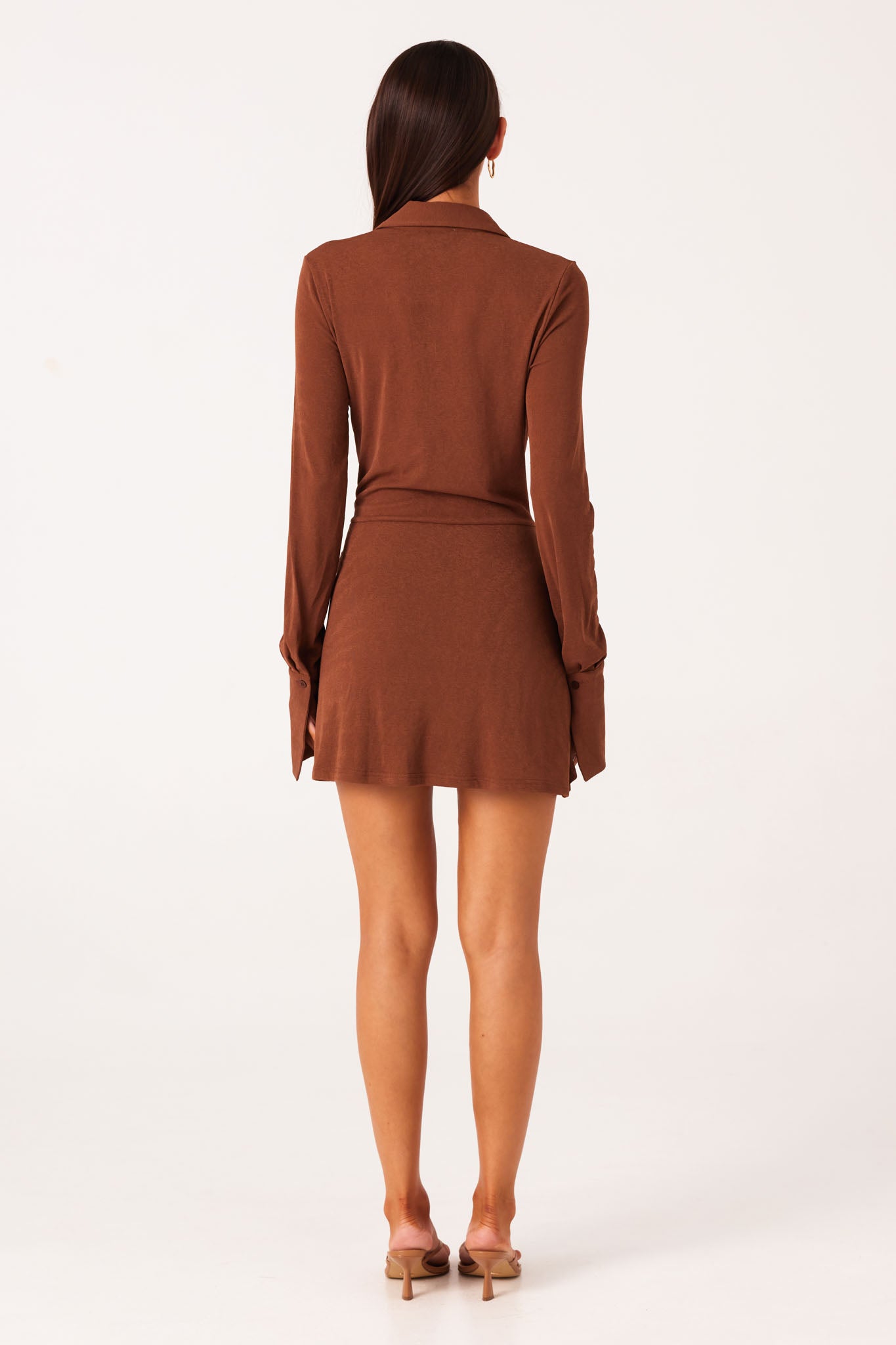 mocha long sleeve short dress Celeste Mini Dress - Mocha, Medium | Hazel and Olive
