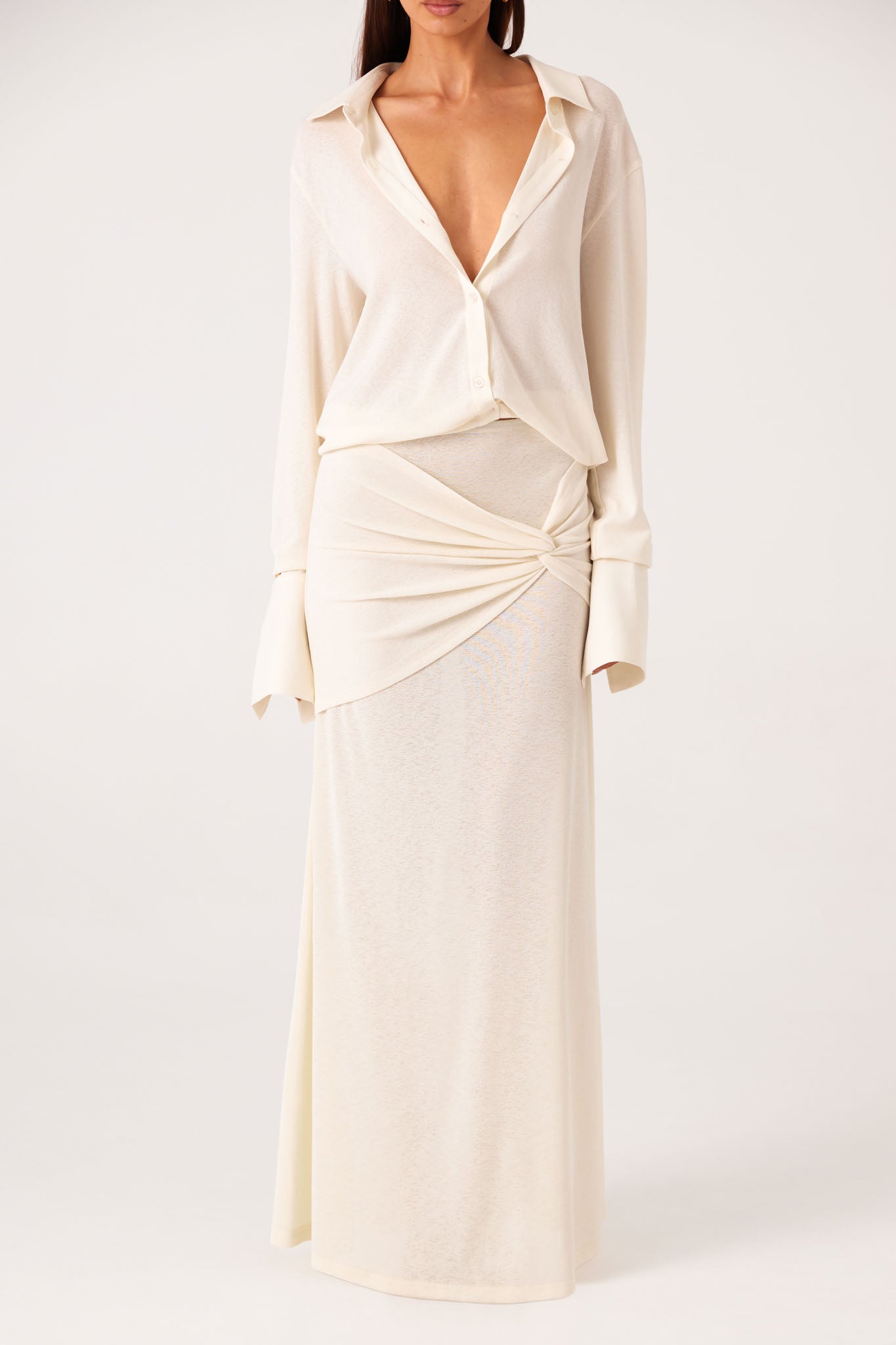 Sndys Kalea Twist Maxi Skirt